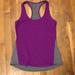 Athleta Tops | Athleta Color Block Chi Tank. Size S | Color: Gray/Purple | Size: S