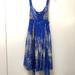 Anthropologie Dresses | Blue And White Watercolor Dress - Anthropologie. Size 6 | Color: Blue/White | Size: 6