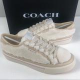 Coach Shoes | Coach Citysole Shearling & Leather Platform Sneaker Women’s Shoes Nib Chalk | Color: Cream/Pink | Size: Various