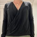 Lululemon Athletica Tops | Lululemon Full Freedom Long Sleeve Yoga Wrap Shirt: Size 6 | Color: Black | Size: 6