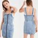 American Eagle Outfitters Dresses | American Eagle Outfitters Zipper Denim Jean Super Stretch Overall Jumper Dress | Color: Blue | Size: 4