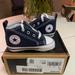 Converse Shoes | Converse All Star Navy & White Soft Bottom Baby Crib Shoe Size 2 | Color: Blue/White | Size: 2bb