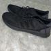 Adidas Shoes | Adidas Black Women Sneakers. Embellished And Gently Worn. | Color: Black | Size: 7
