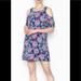 Anthropologie Dresses | Anthropologie Everly Mod Cold Shoulder Dress Sz. M | Color: Purple | Size: M