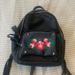 American Eagle Outfitters Bags | Embroidered Backpack | Color: Black/Pink | Size: Os