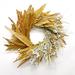 Dried Flowers and Wreaths LLC Dried 22" Fern Fronds and Teasel Wreath in Brown/White/Yellow | 22 H x 22 W x 5 D in | Wayfair 1100