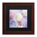 Trademark Fine Art 'Hortensia Groundless Warm Tones' by Color Bakery Framed Graphic Art Canvas | 18 H x 16 W x 0.5 D in | Wayfair ALI4343-B1616BMF