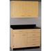 Stevens ID Systems Suites Classroom Cabinet w/ Doors Wood in Gray/White/Blue | 84 H x 36 W x 24 D in | Wayfair 84502 F36-10-045