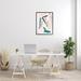 Stupell Industries Conceptual Crouched Female Figure Resting Bold Lines Canvas in Pink | 30 H x 24 W x 2 D in | Wayfair ae-563_fr_24x30