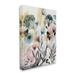 Stupell Industries Wild Florals Opaque Layers Soft Watercolor Pink Blue Canvas in Green | 20 H x 16 W x 2 D in | Wayfair ae-559_cn_16x20