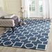 Blue/Navy 30 x 0.63 in Area Rug - Corrigan Studio® Mauch Geometric Hand-Tufted Navy Blue/Ivory Area Rug Wool | 30 W x 0.63 D in | Wayfair