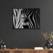 Latitude Run® 'Abstract Zebra' Framed Print Wall Art By Roy Darnell Paper in Black/Green/White | 12 H x 18 W x 1 D in | Wayfair