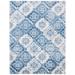 Blue/White 120 x 96 x 0.31 in Indoor Area Rug - Canora Grey Brentwood 806 Area Rug In Ivory/Blue | 120 H x 96 W x 0.31 D in | Wayfair