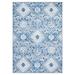 Blue/White 120 x 96 x 0.31 in Indoor Area Rug - Canora Grey Brentwood 827 Area Rug In Blue/Ivory | 120 H x 96 W x 0.31 D in | Wayfair