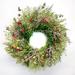 Primrue Dried Posies Wreath Wood/Twig in Brown/Green/Indigo | 22 H x 22 W x 5 D in | Wayfair 23B06C44D1D14B08903B1889FA87BA7A