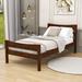 Latitude Run® Twin Size Wooden Platform Bed w/ Headboard Wood in Brown | 35 H x 41 W x 79 D in | Wayfair D8B66CD6EA3C4995A4C05BE1935CFD95