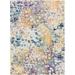 Blue/Indigo 108 x 0.28 in Area Rug - Dakota Fields Byrdo Abstract Area Rug in Orange/Blue/Purple | 108 W x 0.28 D in | Wayfair