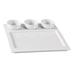YancoMelamine Mainland Divided Serving Dish Porcelain China/All Ceramic in White | 10 W in | Wayfair ML-810