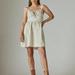 Lucky Brand Shirred Mini Dress - Women's Clothing Dresses Mini Dress in Cream Multi, Size M