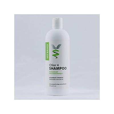 Vet Basics Chlor Dog & Cat 4 Shampoo, 16-oz bottle