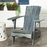 SAFAVIEH Outdoor Living Mopani Adirondack Ash Grey Acacia Wood Chair - 33.5" W x 37.4" D x 32.7" H