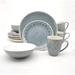 Euro Ceramica Peacock 16-piece Crackle-glaze Dinnerware Set (Service for 4)