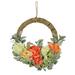 20" Spring Peony, Rose, and Lamb's Ear Hoop Wreath by National Tree Company