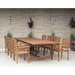 Amazonia Nadia FSC Certified Wood Outdoor Patio Extendable Dining Set