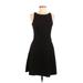 Gap Casual Dress - A-Line: Black Solid Dresses - Women's Size 0