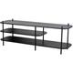 Nordlys - Meuble tv Industriel Design Rangement Bois Metal - Noir