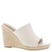 Steve Madden Urge Wedge Sandal - Womens 9.5 White Sandal Medium