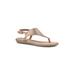 Women's White Mountain London 2 Sandal by White Mountain in Light Gold Multi (Size 7 1/2 M)