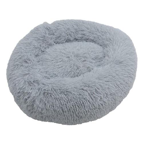 Hundebett Hundekissen Hundekorb Plüsch Tierbett Hundesofa Katzenbett Grau 90x90x20 cm