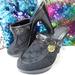 Coach Shoes | Coach Jodey Signature Jacquard Leather Heeled Clogs Size 6.5 | Color: Black | Size: 6.5