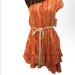 Free People Dresses | Free People Asymmetrical Dress | Color: Red/Brown | Size: Xs