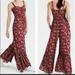 American Eagle Outfitters Pants & Jumpsuits | American Eagle Red Floral Flowy Jumpsuit Size 4 | Color: Red | Size: 4