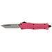 CobraTec Knives CTK-1 Small Folding Knife 2.75in 440C Stainless Steel Pink SPKCTK1STNS
