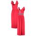 Women's G-III 4Her by Carl Banks Red Los Angeles Angels Game Over Maxi Dress