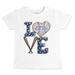 Toddler Tiny Turnip White Toronto Blue Jays Baseball Love T-Shirt