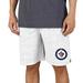 Men's Concepts Sport White/Charcoal Winnipeg Jets Throttle Knit Jam Shorts