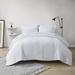 Madison Park Essentials Nimbus 100% Polyester 7 Piece Comforter Set in White (Full) - Olliix MPE10-952