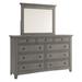 Ediline 9-Drawer Wood Modular Storage Dresser and Mirror by iNSPIRE Q Classic