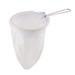 Stainless Steel Handle Coffee Tea Cloth Strainer Filter Sock Bag 5" Diameter - Silver Tone,White