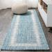 JONATHAN Y Nevis Minimalist Border Indoor/Outdoor Area Rug