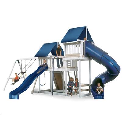 Congo Monkey Playsystem 3 with Swing Beam - White and Sand