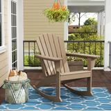 Polytrends Laguna Seashell Poly All Weather Patio Rocking Chair