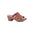 Women's White Mountain Valora Mule Sandal by White Mountain in Red Woven (Size 11 M)