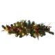 Northlight Seasonal 36" Pre-lit Decorated Pine Cone & Berries Artificial Christmas Mailbox Swag in Green | 7 H x 12 W x 36 D in | Wayfair
