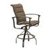 Tropitone Ovation Padded Sling Outdoor Barstool in Brown | 48.5 H x 25 W x 29.5 D in | Wayfair 880627PS_28_MOC_Cardamon_Cardamon