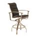 Tropitone Ovation Padded Sling Outdoor Barstool in Brown | 48.5 H x 25 W x 29.5 D in | Wayfair 880627PS_28_SNR_Mia II_Mia II